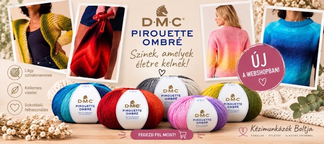 DMC Pirouette Ombre színátmenetes fonal