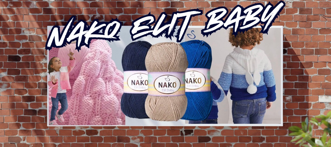 Nako Elit Baby antipiling bolyhosodásmentes OEKO-TEX fonal dralon szálas
