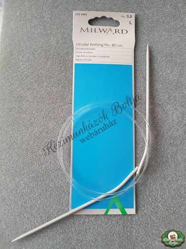 Milward aluminium körkötőtű 40 cm - 3,0 mm 