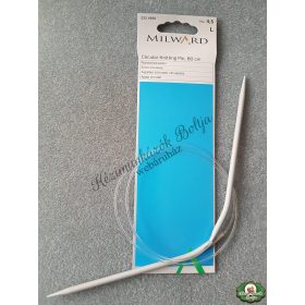Milward aluminium körkötőtű 80 cm - 4,5 mm 