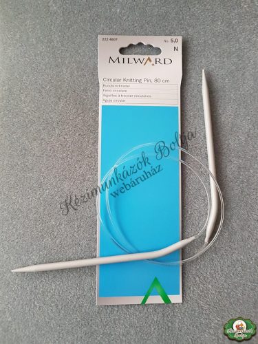 Milward aluminium körkötőtű 80 cm - 5,5 mm 