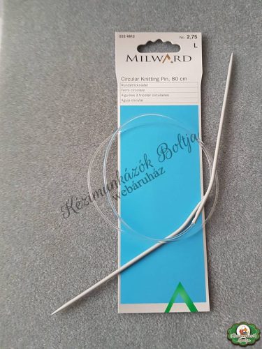 Milward aluminium körkötőtű 80 cm - 2,75 mm 