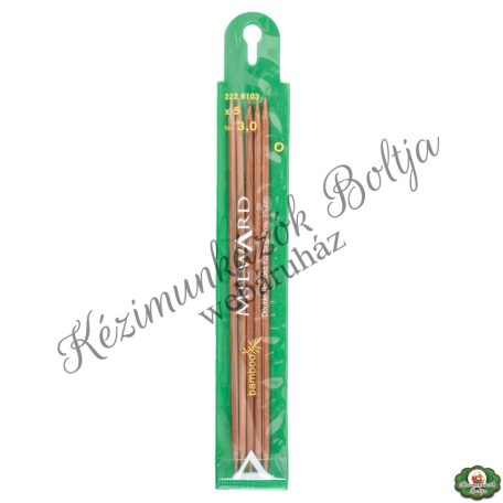 Milward bambusz prémium zoknikötőtű szett - 3,0 mm