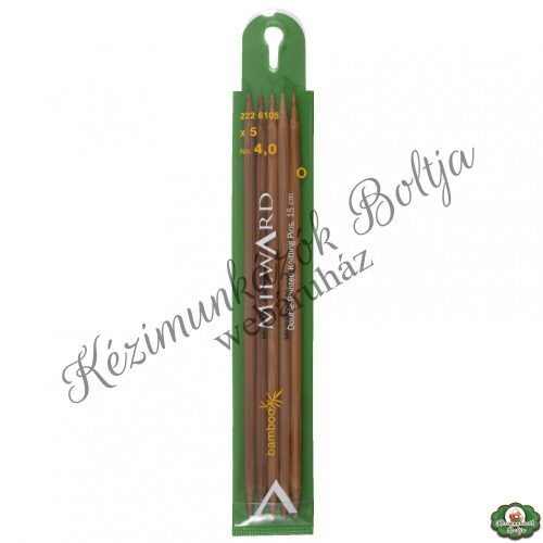 Milward bambusz prémium zoknikötőtű szett - 4,0 mm
