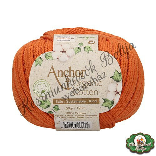 Organic Cotton - Rocky Orange