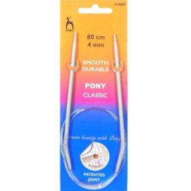 Pony aluminium körkötőtű 80 cm - 4,0 mm 