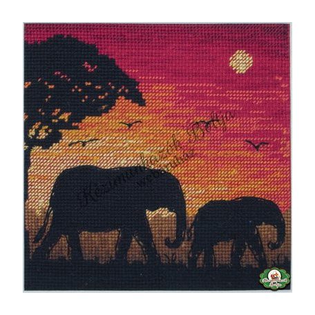 Anchor MAIA keresztszemes készlet - Elephant Silhouette