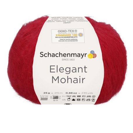 Elegant Mohair - Cseresznye piros szín