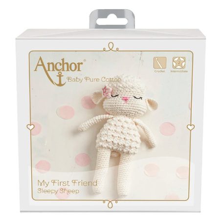 Anchor Baby Pure Cotton horgoló készlet - Sleepy Sheep