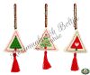 Anchor Essentials - Keresztszemes karácsonyfa dekoráció (Kisfenyők - Tradícionális piros-zöld)