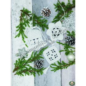   Anchor Crochet karácsonyi horgolókészlet - Karácsonyi díszek (fehér) 13-2.