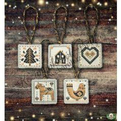   Anchor Essentials - Keresztszemes karácsonyfa dekoráció (Nordic style - Fekete és arany)