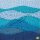 Anchor Punch Needle Collection - Kék hullámok minta (falikép)