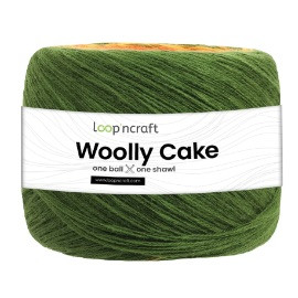 Woolly Cake 4 - Tüzes zöld