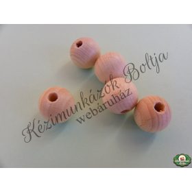 Behorgolható natúr fa golyó - 15 mm