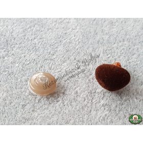 Biztonsági orr (plüss) - 11x14mm csokoládé