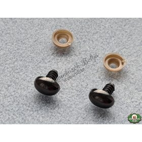 Biztonsági szem - OVÁLIS fekete 11x15mm