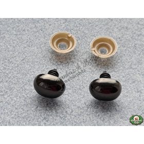 Biztonsági szem - OVÁLIS fekete 13x16mm