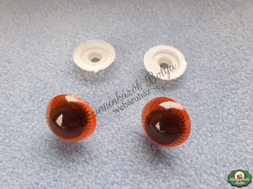 Biztonsági szem - 20 mm-es borostyán sárga