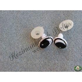 Biztonsági szem - 11x15 mm-es fekete-fehér